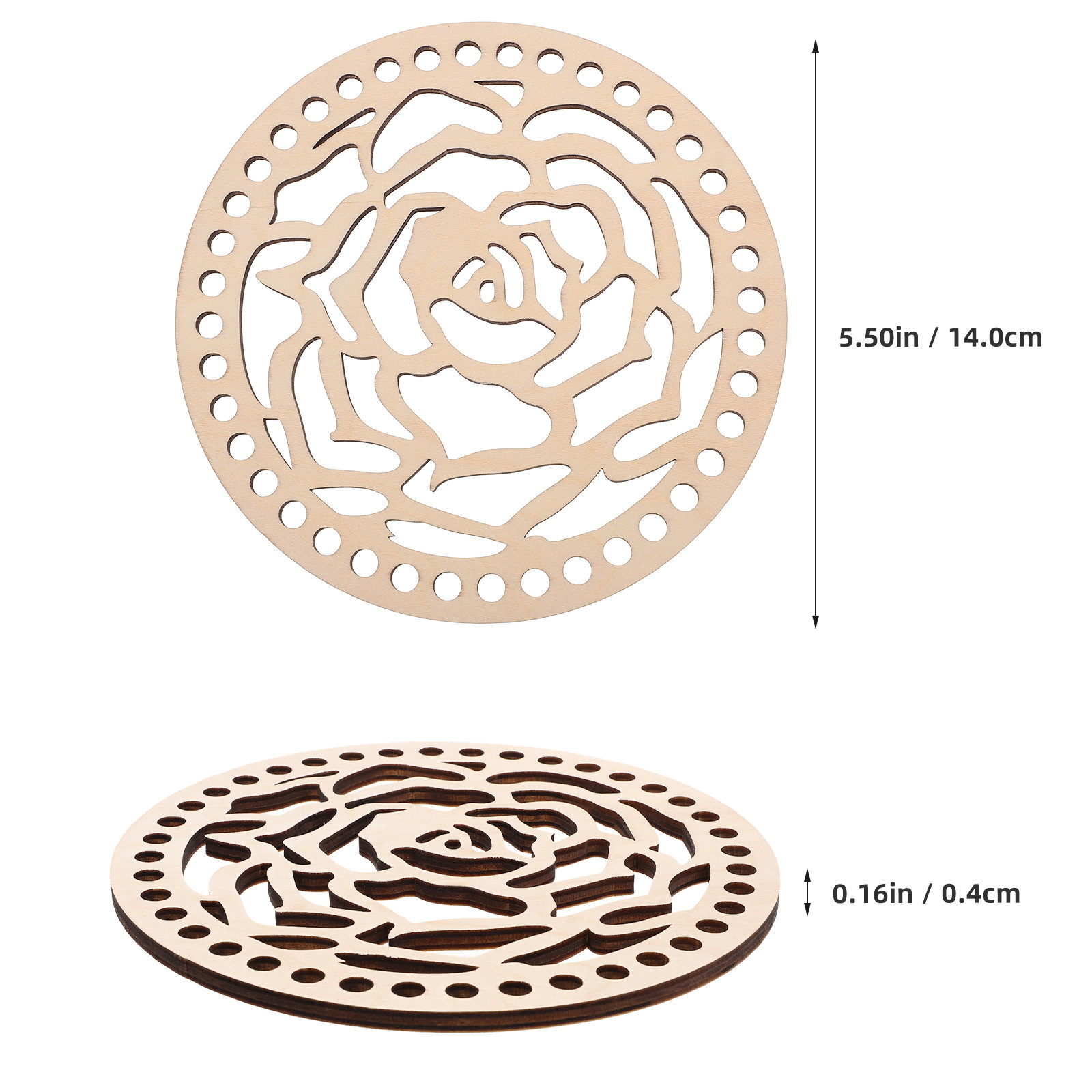 2 sztuki, okrągłe drewniane po – Embroidery Bag recenzja i cena