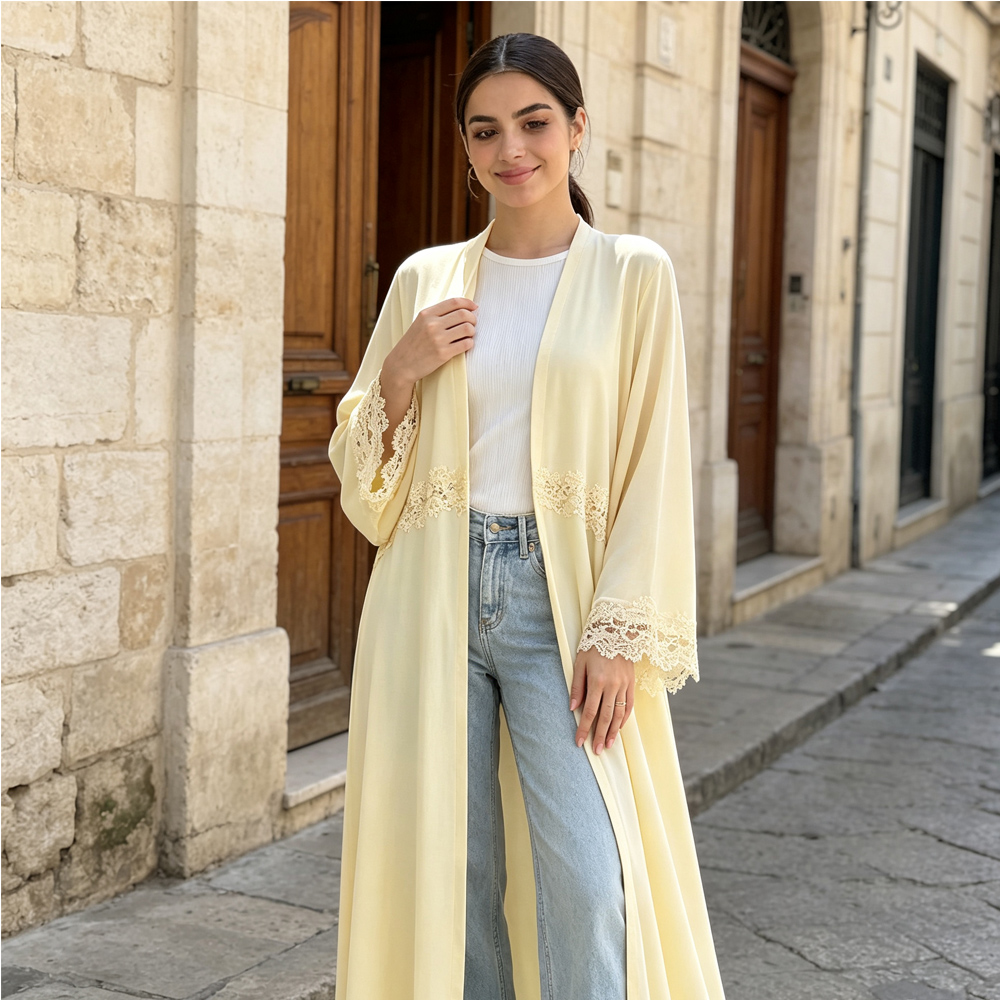Elegancka haftowana, otwarta a – Embroidery Kebaya recenzja i cena