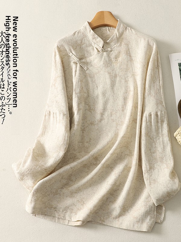 Koszula z bawełny i lnu w styl – Embroidery Cotton Shirt recenzja i cena